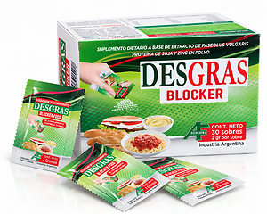 Desgras Blocker Food Argenfarma Faseolamina 30 Sobres