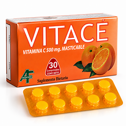 Vitace Argenfarma Vitamina C 500mg Masticable 30 Comprimidos