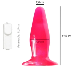 Plug Anal Grande Dilatador Vibrador