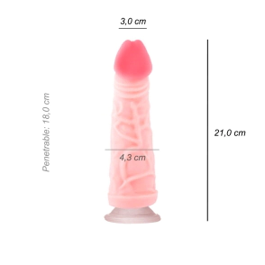Dildo Consolador Americano Grande Cyber Skin Ventosa