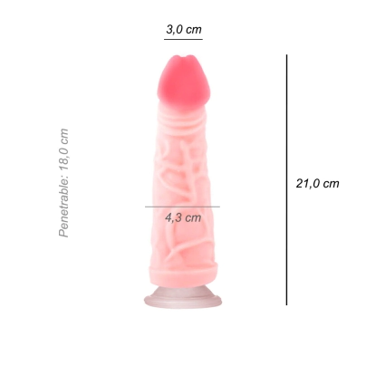 Dildo Consolador Americano Grande Cyber Skin Ventosa