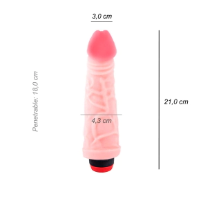 Dildo Consolador Americano Grande Cyber Skin Vibrador