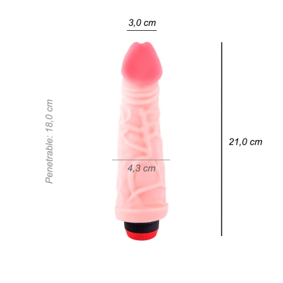 Dildo Consolador Americano Grande Cyber Skin Vibrador