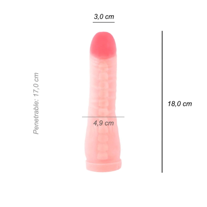 Dildo Consolador Banana Cyber Skin Vertebrado