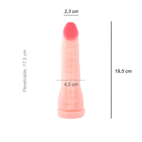 Dildo Consolador Bananin Cyber Skin Vertebrado