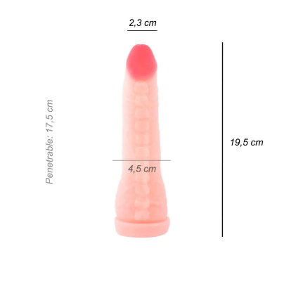 Dildo Consolador Bananin Cyber Skin Vertebrado