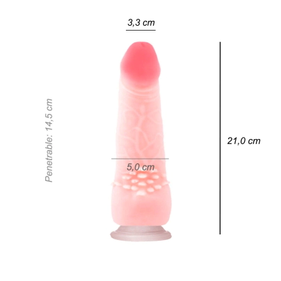 Dildo Consolador Cliterific Cyber Skin Ventosa