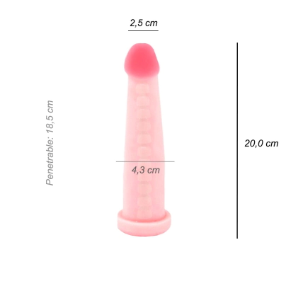 Dildo Consolador Geminis Cyber Skin Vertebrado