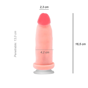 Dildo Consolador Normal Cyber Skin Ventosa