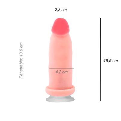 Dildo Consolador Normal Cyber Skin Ventosa