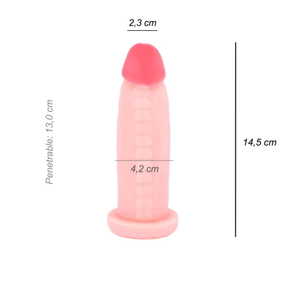 Dildo Consolador Normal Cyber Skin Vertebrado