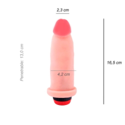 Dildo Consolador Normal Cyber Skin Vibrador