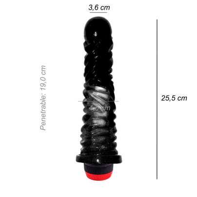 Dildo Consolador Twister Trama Vibrador