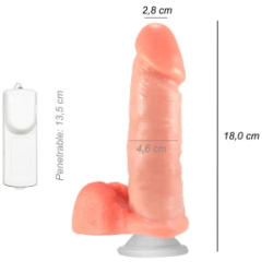 Dildo Consolador Realista John Ventosa Vibrador