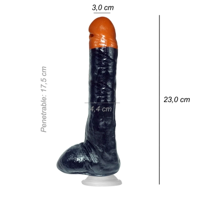 Dildo Consolador Realista Kevin Dean Ventosa Vertebrado