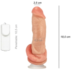 Dildo Consolador Realista Kong Ventosa Vibrador