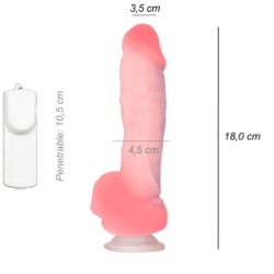 Dildo Consolador Realista Kong Cyber Skin Ventosa Vibrador
