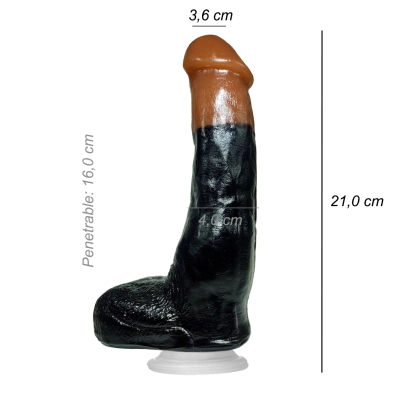 Dildo Consolador Realista Peter Nort Ventosa Vertebrado