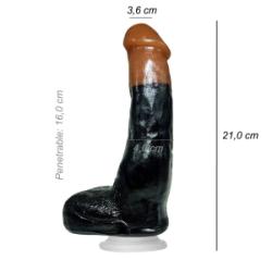 Dildo Consolador Realista Peter Nort Ventosa Vertebrado