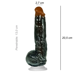 Dildo Consolador Realista Sean Davis Ventosa Vertebrado