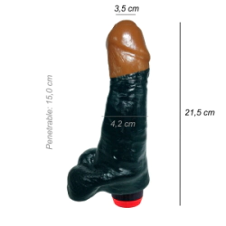 Dildo Consolador Realista Uncut Vibrador