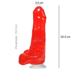 Dildo Consolador Realista Uncut Ventosa Vertebrado